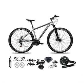 Bicicleta Aro 29 Absolute Nero 5 Shimano Altus 24v Freios Hidráulicos Garfo Com Trava - Cinza Tam.21