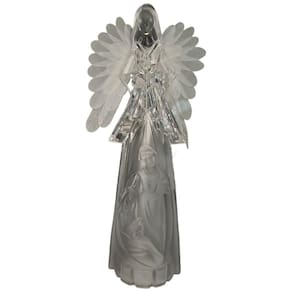 Anjo Da Guarda Luminoso Acrílico Sagrada Família 29cm