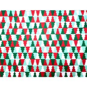 Kit 4 Jogos Americanos Ladrilho árvore De Natal Impermeável 43cmx34cm