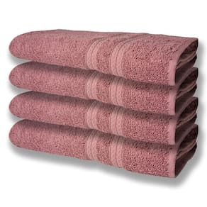 4 Toalhas Super Felpudas Grande E Grossa Algodão 80 x 150 Itália Soft Beka Rosê