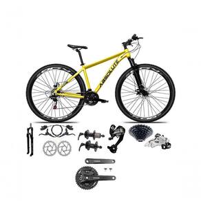 Bicicleta Aro 29 Absolute Nero 5 Câmbios 27v Shimano Altus Freios Hidráulicos - Amarelo Tam.19