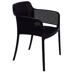 Cadeira Tramontina Gabriela Eco Polipropileno Oceano +clean Preto Tramontina