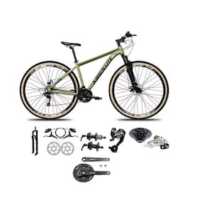 Bicicleta Aro 29 Absolute Nero 5 Câmbios 27v Shimano Altus Freios Hidráulicos Pneu Com Faixa - Oliva Tam.17