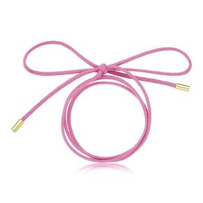 Cordão De Algodão Multifuncional Com Ponteiras Cor Rosa