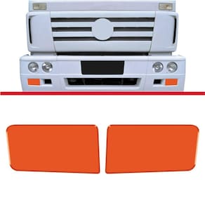 Adesivo Parachoque Refletivo Truck Volks 23-220 Resin. (par) Laranja Laranja