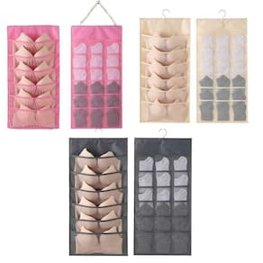 Cabide Organizador 20 Bolsos Divisorias Porta Sutia Closet Joias Guarda Roupa