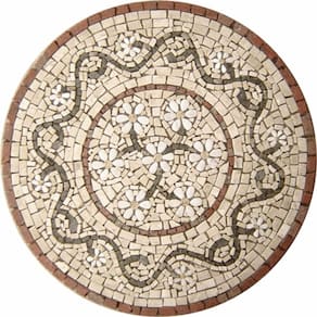 Mandala Mosaico Floral Rosone Fiorellini Veronesi I Tamanho 90cm