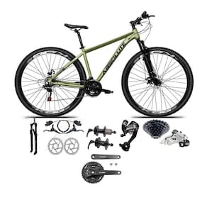 Bicicleta Aro 29 Absolute Nero 5 Câmbios 27v Shimano Altus Freios Hidráulicos - Oliva Tam.21