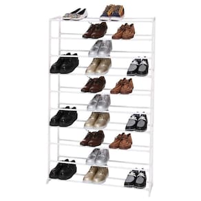 Sapateira 100 Calcados Estante Gigante 50 Pares De Sapatos E Tenis 10 Prateleiras Organizador Andares Em Metal