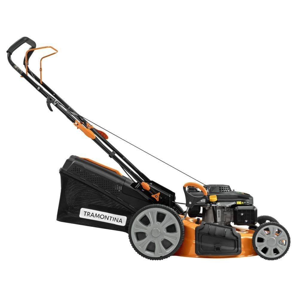 Cortador De Grama A Gasolina Tramontina Cc53m Com Diâmetro De Corte De 530 Mm Motor 159 Cc Chassi Metálico E Recolhedor