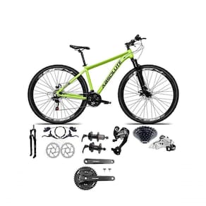 Bicicleta Aro 29 Absolute Nero 5 Câmbios 27v Shimano Altus Freios Hidráulicos - Verde Tam.21