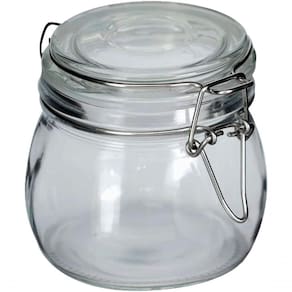 Kit 6 Potes De Vidro Tampa Hermético Vedação Conserva 500ml