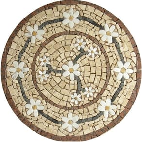 Mandala Mosaico Floral Rosone Venezia Tamanho 90cm