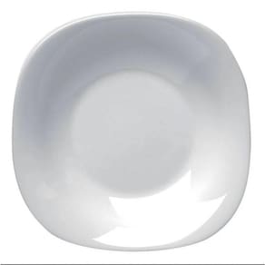 Prato Sousplat Parma 31cm Vidro Temperado Branco Bormioli