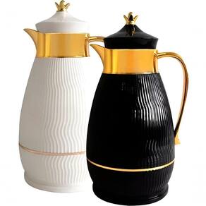 Kit 2 Garrafa Térmica De Mesa Bule 1 Litro Café Com Leite