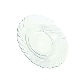 Kit Jogo Pratos Fundo Sopa Transparente 2 Peças 22,5cm