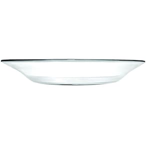 Kit Jogo Prato Fundo Sopa Transparente 4 Peças 22,5cm