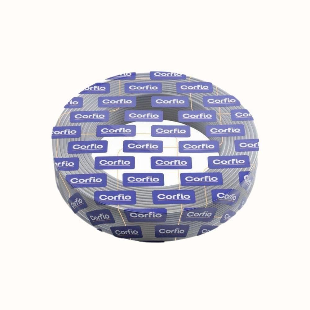 Rolo Com 100m De Cabo De Cobre 750v 1,5mm² Cinza - Corfio