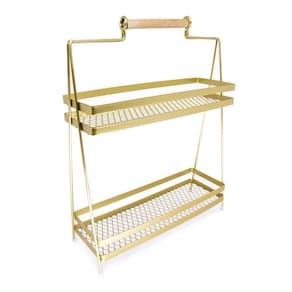 Prateleira Multiuso Estilo Industrial Armada Dourado 30,5 Cm F04 - D`rossi