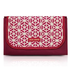 Tapete Para Piquenique Impermeável Tamanho Grande Bella Vitta Jacki Design Vermelho Escuro