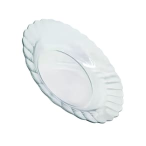 Kit Jogo Pratos Fundo Sopa Transparente 10 Peças 22,4cm