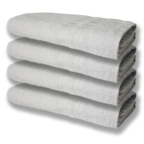 4 Toalhas Super Felpudas Grande E Grossa Algodão 80x150 Itália Soft Beka - Branco