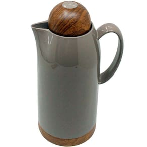 Garrafa Térmica De Mesa Colin Cinza Chá Café Chimarrão De 1l