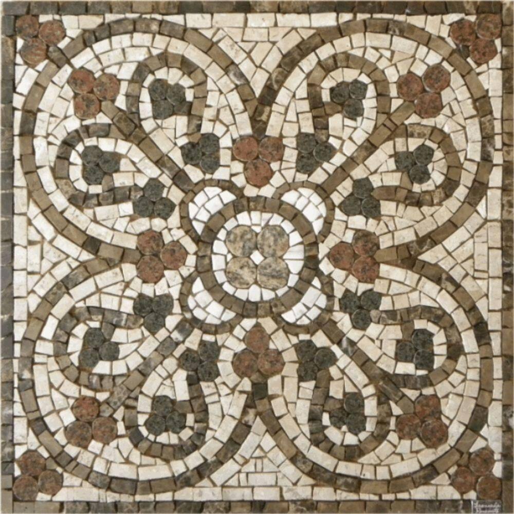 Mosaico Religioso Bizantino Trevo Tamanho 150cm