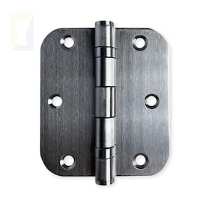 Dobradiça Escovada C-redondo Inox Com Rolamento 3 ½ X 3