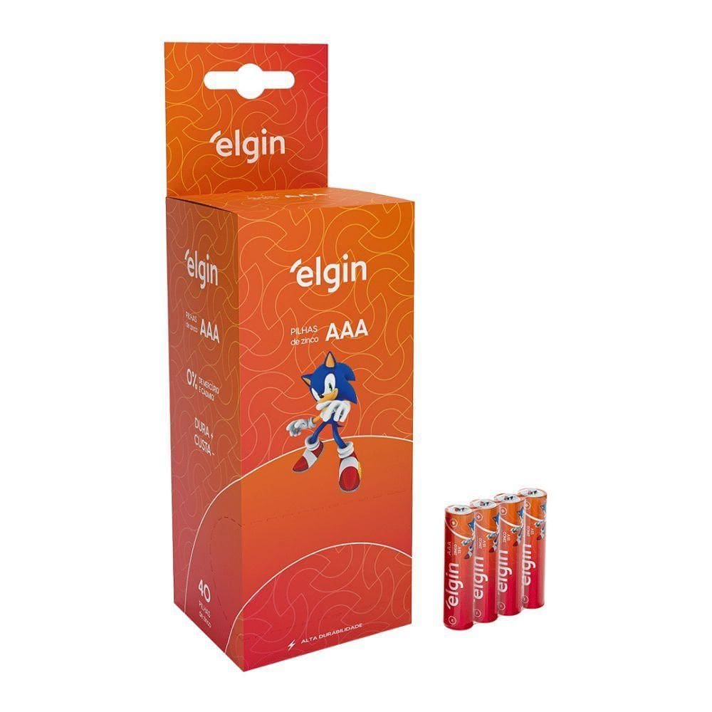 Pilha Zinco-carvao Aaa 1.5v C/ 2