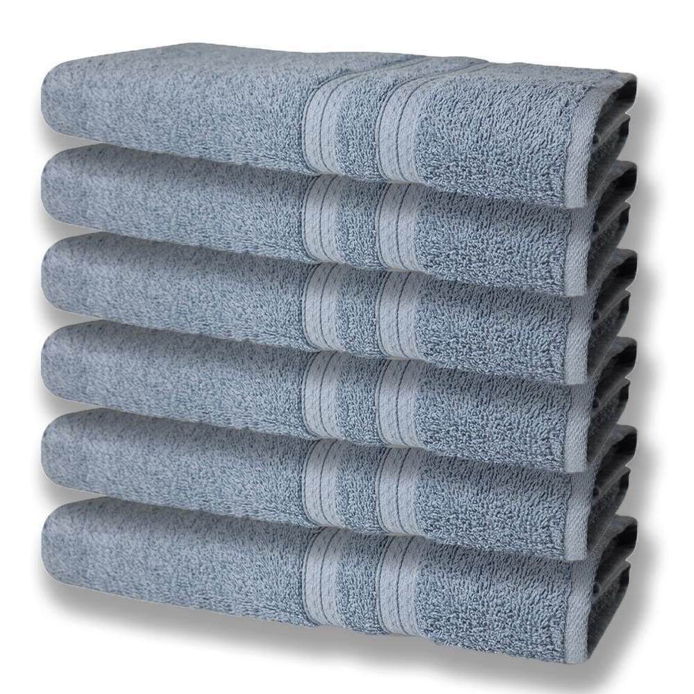 6 Toalhas Grande Super Felpudas E Grossa Algodão 80x150 Itália Soft BekaAzul