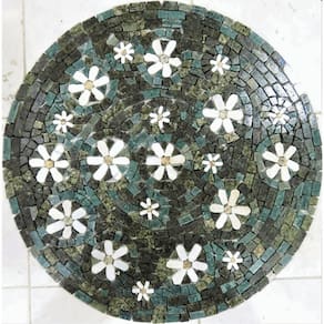 Mandala Mosaico Floral Vegetação Florida Tamanho 100cm