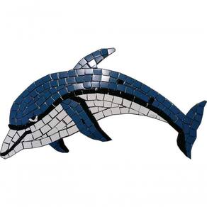 Mosaico Para Piscina - Golfinho Ii Tamanho 40x80cm