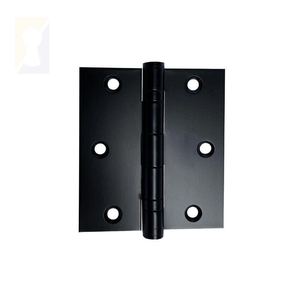 Dobradiça Preta C-reto Inox Com Rolamento 3 X 2 ½