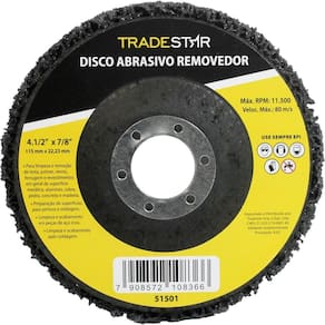 Disco Abrasivo Removedor 4.1/2 X 7/8 P/ Limpeza Tradestar