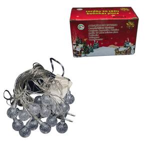 Cordão De Natal 20 Leds Bolinhas Pisca - Chibrali