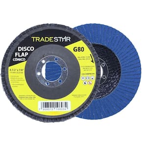 Disco De Lixa Flap 4.1/2 Grão 80 P/ Lixadeira 01 Un