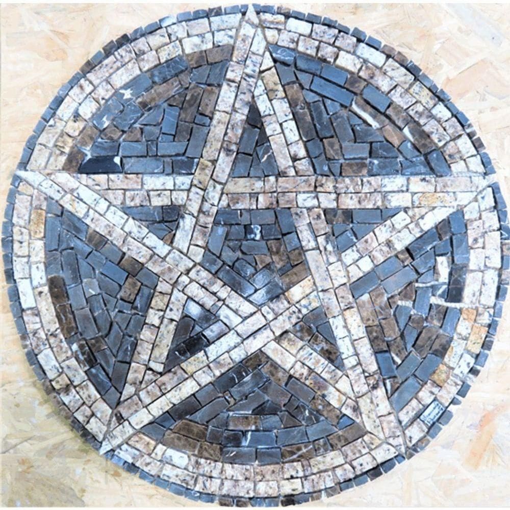 Mandala Simbólica Pentagrama Tamanho 90cm