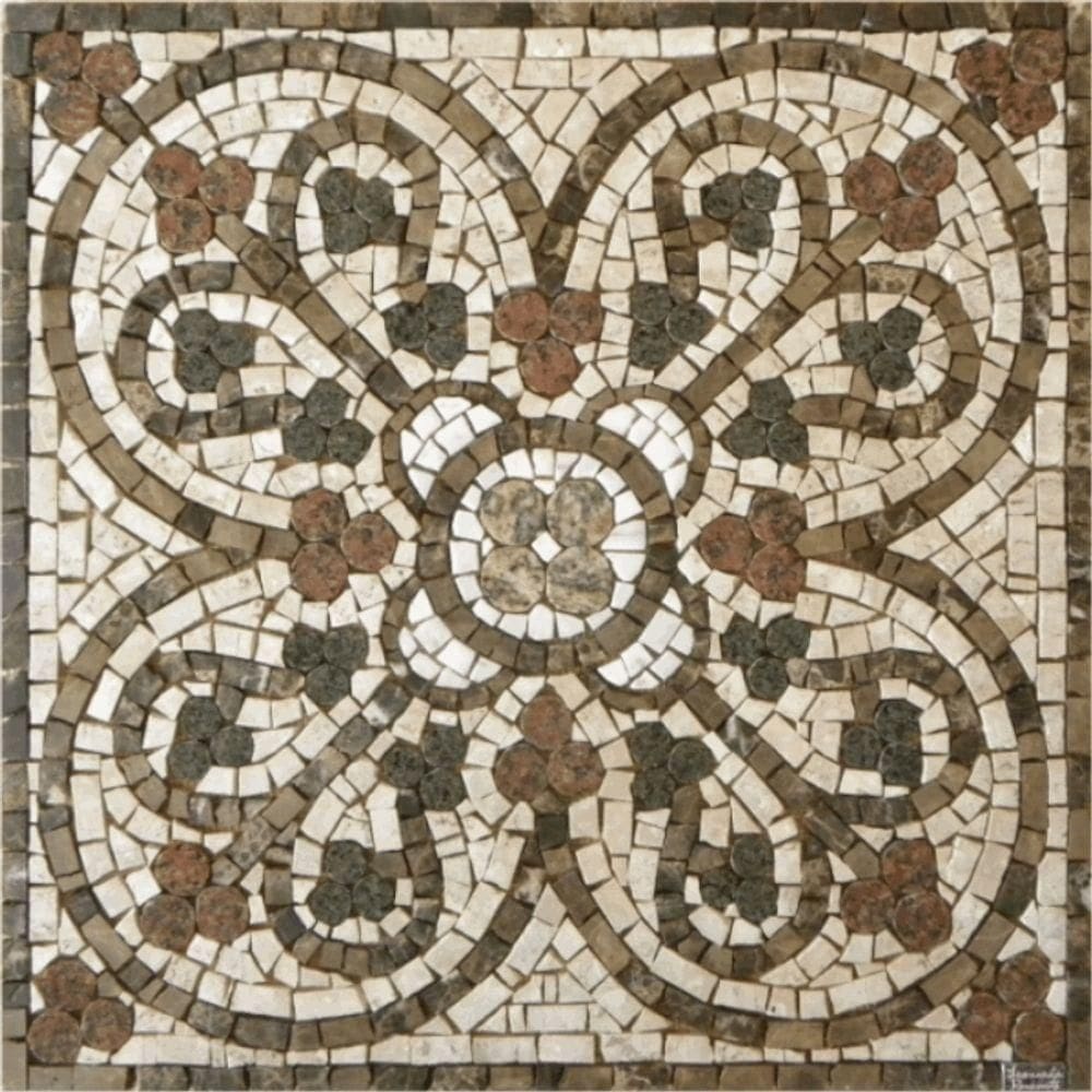 Mosaico Religioso Bizantino Trevo Tamanho 80cm