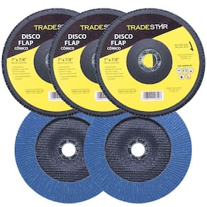 Kit Disco De Lixa Flap 7 Pol Grão 100 P/ Lixadeira 05 Un
