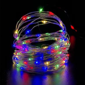 Kit 10 Fio De Fada Led Colorido 10 Metros Luz De Decoração