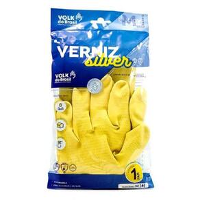 Luvas Latex Silver Amarelo Tam 09 Silver Sup...