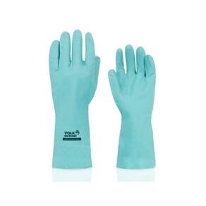 Luva Latex Nitrilica C/ Forro Verde Tam 7 P