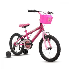 Bicicleta Infantil Feminina Aro 16 (SK-II) Pink com Rosa Stone Bike