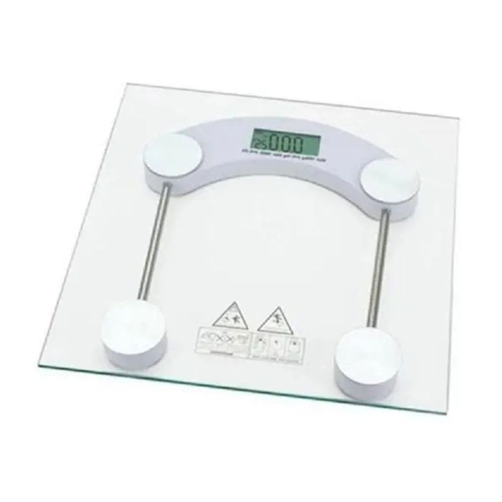 Balança Quadrada Digital P/Banheiro De Vidro 180kg