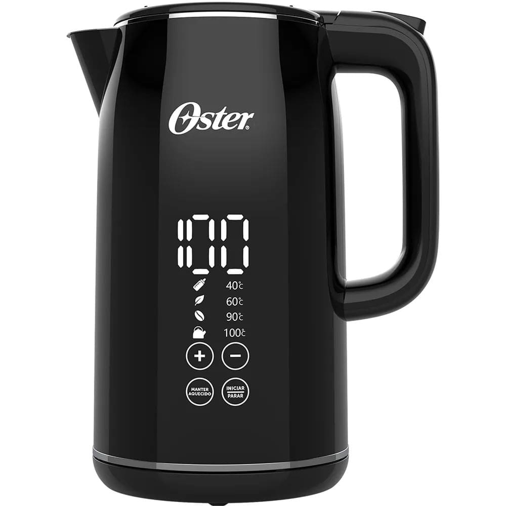 Kit Chaleira Digital 1,7L e Moedor de Café Inox Oster