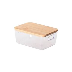 Cesto Organizador Tampa Bambu Idealle Eco 13 x 9,4 x 5,8cm
