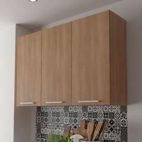 Armário Aéreo para Cozinha 120cm com 3 Portas Freijó CZ3109