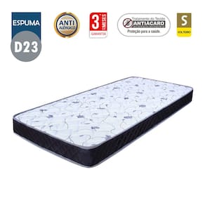 Colchão Solteiro Sp Móveis Espuma D23 Liso (12x88x188)