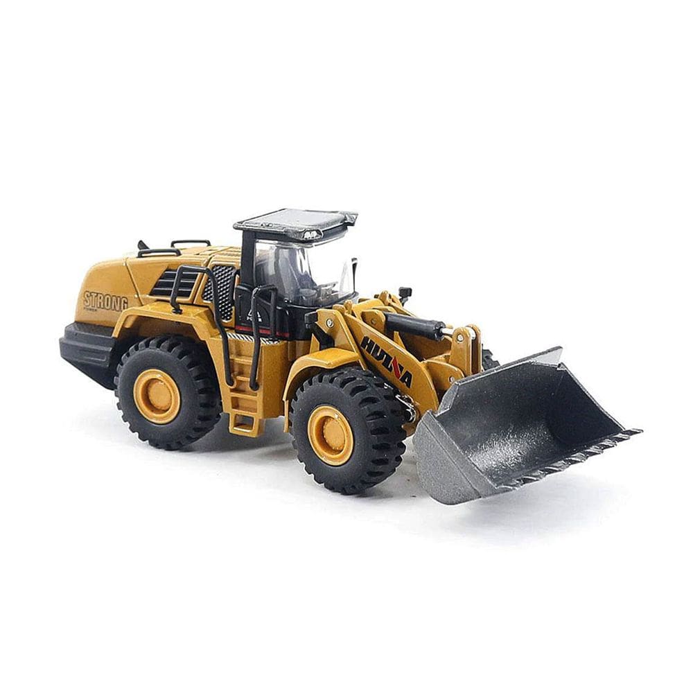 Miniatura Huina 1813 Pá Carregadeira de Metal 1:60